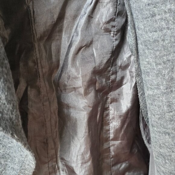 Piko 1988 Charcoal Gray Wool Lined Waterfall Duster Jacket in a Size Large - Picture 2 of 6